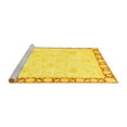 thumbnail image 2 of Ahgly Company Machine Washable Indoor Rectangle Abstract Yellow Modern Area Rugs, 2' x 4', 2 of 4