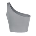 thumbnail image 5 of ZHOGXU Women's Tank Top One Shoulder Low Cut Solid Color Crop Fashion Slim Fit Comfortable Camisole For Daily Wear,Grey,M, 5 of 5