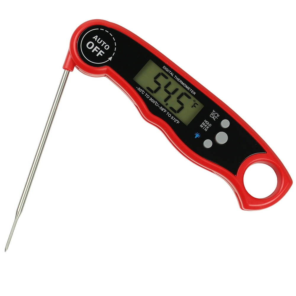 Waterproof Digital Instant Read Meat Thermometer With 4.6” Folding
