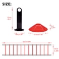 thumbnail image 3 of SHAR Speed Agility Train Kit, 19Ft Flat Ladder 10pcs Disc Cones for Athletic Training, 3 of 9