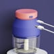 thumbnail image 2 of Mini machacador de ajo eléctrico inalámbrico USB de 280 ml, picadora de verduras, chile y carne. Azul, 2 of 6