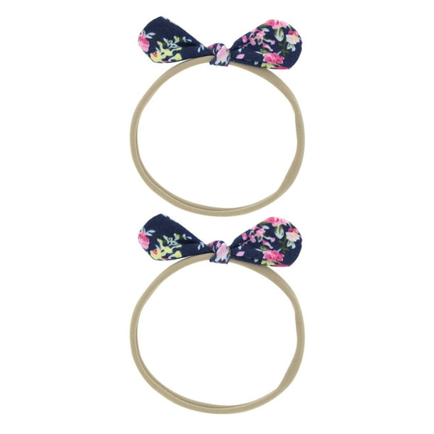 Diadema de Bebé Diadema Princesa de Recién Nacida Banda Elástica azul marino 1