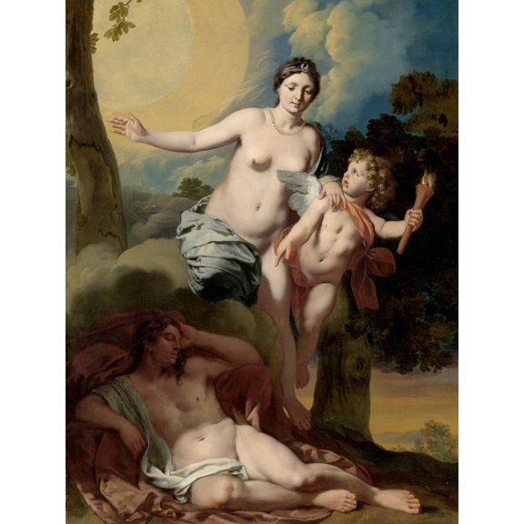 De Lairesse Selene And Endymion Extra Large XL Wall Art Poster Print