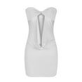 thumbnail image 3 of Women Summer Off Shoulder Tube Mini Dress Sexy Bodycon Strapless Short Dress Y2k Backless Party Club Pencil Dress, 3 of 5
