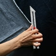 thumbnail image 6 of Raindrops Aluminium Sewing Gauge for Clothes Making with Sliders Quilting Ruler Silver for Home Use 12 inches, 6 of 8