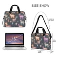 thumbnail image 3 of FORMRS 16" Laptop Bag Carrying Sleeve Case with Handle Travel Shoulder Briefcase, Neon Llamas Pattern, 3 of 8