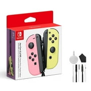 Nintendo Joy-Con (L)/(R) - Pastel Pink/Pastel Yellow with BOLT AXTION Bundle
