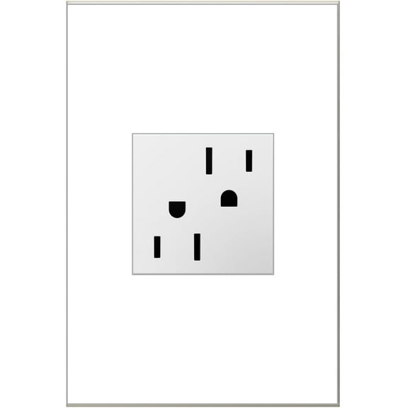 Legrand Artr1524 Adorne 15 Ampere Tamper-Resistant Electrical Outlet - White