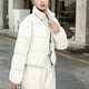 thumbnail image 1 of Parkas de manga larga para mujer, abrigo cálido con bolsillo, chaqueta larga de invierno, parkas de plumón para mujer, 1 of 8