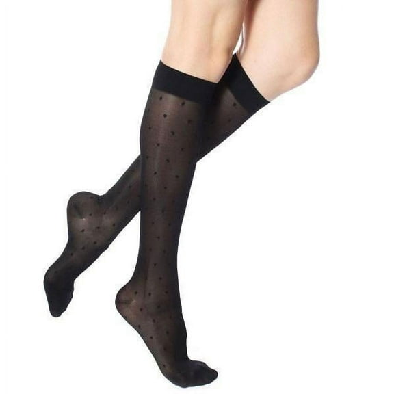 Rejuva Sheer Dot Women's 20-30 mmHg Knee High
