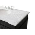 thumbnail image 6 of Elegant Decor Wesley 42" Solid Wood Steel Single Bathroom Vanity Set in Black, 6 of 15