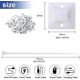 thumbnail image 2 of Bridas de nailon de 150 mm x 2,5 mm (150 mm) (paquete de 100 unidades) + bases para bridas de 20 mm (100 unidades), 2 of 5