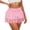 Red, variant on BdTemWBs Women Lace Patchwork Mini Skirts Y2k Ruffle Layered Pleated Fairy Short Skirts Flowy Mesh Low Rise Frilly Skirt Cute Skirts Streetwear (Black, L)