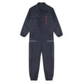 thumbnail image 4 of iiniim Men's Long Sleeve Coverall Action Back Coverall with Zipper Pockets Mechanic Uniform Jumpsuit Navy Blue 180/XXL, 4 of 7