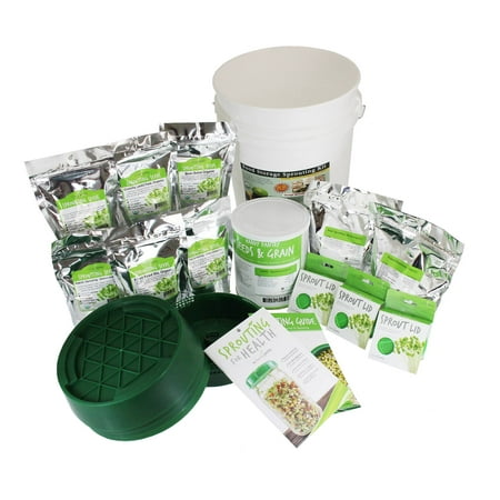 Food Storage Sprouting Kit - Certified Organic - Add Growing Sprouts To Your Emergency Preparedness (Best Foods To Store For Emergency Preparedness)