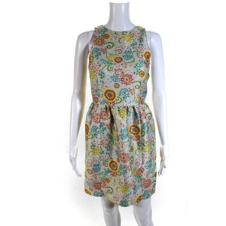 

Pre-owned|Cynthia Steffe Women s Sleeveless Floral Knee Length Dress Multicolor Size 2