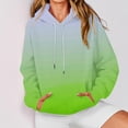 thumbnail image 4 of Htigea Oversized Hoodies for Women Drawstring Hooded Sweatshirt Casual Raglan Long Sleeve Pullover Loose Sport Tops with Pockets Mint Green M, 4 of 7