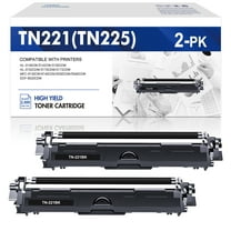 TN221BK TN-221 Black Toner Cartridge Replacement 2-Pack for Brother TN221 TN-221BK MFC-9130CW HL-3170CDW HL-3140CW MFC-9330CDW Printer Ink