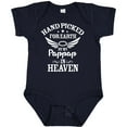 thumbnail image 3 of Inktastic Handpicked for Earth by My Pappap in Heaven with Angel Wings Boys or Girls Baby Bodysuit, 3 of 5