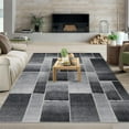 thumbnail image 7 of Modern Geometric Patchwork Area Rug, 2×6/5x7/ 8×10/9×12/ 10×13ft Large Rugs for Living Room, Collection Indoor Rugs for Bedroom, Throw Carpet Floor Decor for Entryway Dining Room Office Nursery, 7 of 7