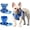 blue, variant on BLRTUN Pet Dog Harness for Small Medium Dogs No Pull Puppy Cats Vest Harness Adjustable Reflective Breathable Mesh Lightweight Harnesses Leash Set Escape Proof for Walking Training