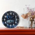 thumbnail image 2 of Yayeee 10" Wall Clock Battery Operated Quartz Round Silent Non-Ticking Home Decor, Window Earth, 2 of 6