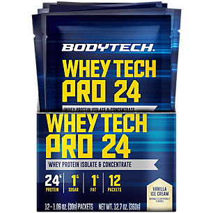Sold at Auction: 5lbs Container Of Body Tech Whey Protein Powder