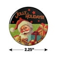 thumbnail image 3 of Christmas Jolly Holidays Santa Graphic Kitchen Refrigerator Locker Button Magnet, 3 of 6