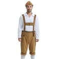 thumbnail image 4 of SWSMCLT Men's 3 Piece Outfit Lederhosen Adjustable Outfit Beers Bavarian Chic Detachable Classic Green Medium, 4 of 5