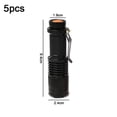 thumbnail image 2 of 5pcs Mini Telescopic Zoom Rechargeable Flashlight, 2 of 5