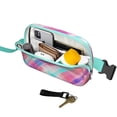 thumbnail image 2 of Retro Plaid Waist Bag – Vintage Checkered Fanny Pack with Abstract Geometric Pattern, 2 of 4