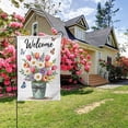 thumbnail image 7 of Welcome Spring Garden Flag 12x18 Inch Double Sided Floral Tulips Daisies Butterflies Garden Yard Flag Outdoor House Decor Seasonal Farmhouse Decoration, 7 of 7