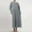 A043-Gray, variant on TIANEK Sun Dresses for Women Casual Beach Long Sleeve Solid Color Midi Kaftan Dress Cotton Linen Pleated Pockets Long Teen Dresses