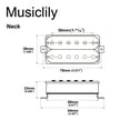 thumbnail image 2 of Musiclily Basic 50mm Ceramic Humbucker Neck Pickup for Electric Guitar, Black, 2 of 5