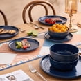 thumbnail image 2 of Famiware Constellation 12-Piece Stoneware Dinnerware Set, Abysses Blue, 2 of 4
