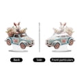 thumbnail image 4 of 1-Piece Acrylic Easter Bunny & Egg Display Stand, Boasts Charming 2D Floral Car Scene, Easter Bunny decorations, Table decorations for Party, Great for Enhancing Easter Party, 4 of 7