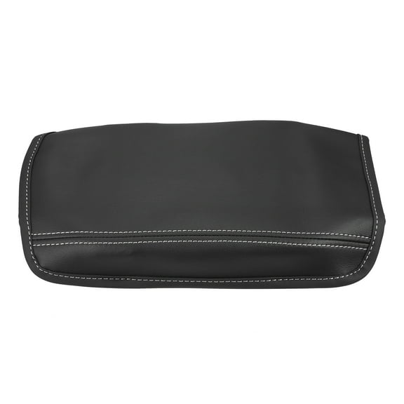 Car Center Console Armrest Cover for Infiniti Q50 2014-2024 Durable Faux Leather Black