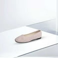 thumbnail image 4 of ZTTD Women Girls Solid Big Size Slip On Flat Shallow Comfort Casual Single Shoes Beige, 4 of 4