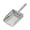 Silver, variant on Sand Scoop for Metal Detecting Heavy Duty Stainless Steel Beach Sifter with Handle, Sand Sifter Shovel for Treasure Hunting, Flea Rake & Rock Sieve for Beach Combing and Underwater Detecting Scene