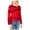 Red - darkred, variant on I.N.C Womens Spliced Stripes Pullover Sweater, Red, Medium