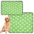 thumbnail image 2 of RMDQTR 3Pack Set of Small Pet Potty Pads Reusable Ultra-Absorbent Pet Training Pads Leak-Proof Pet Pads Green Paw Print Pattern, 2 of 7