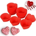 thumbnail image 1 of 30 Pcs Caissettes à Cupcakes en Silicone Moules de Cuisson en Forme de Cœur Moules à Muffins et Cupcakes Réutilisables Moule à Cupcakes Antiadhésif Moule de Cuisson en Silicone Résistant à la Chaleur Doublure à Muffins pour Pâtisserie pour Cuisine Fête d'Anniversaire 2,75x, 1 of 10