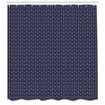 thumbnail image 3 of Ambesonne Navy Blue Shower Curtain, Windrose and, 69"Wx84"L, Dark Blue White, 3 of 3