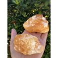 thumbnail image 3 of Extra Large Orange Calcite Rough Natural Stones, Raw Calcite Orange Crystals (0.25-0.5 Pounds), 3 of 8