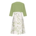 thumbnail image 5 of Conjunto de dos piezas de verano para mujer, cuello redondo, elegante, con tirantes, y cárdigan de media manga, conjunto de tops Wmkox8yi bvn841, 5 of 5