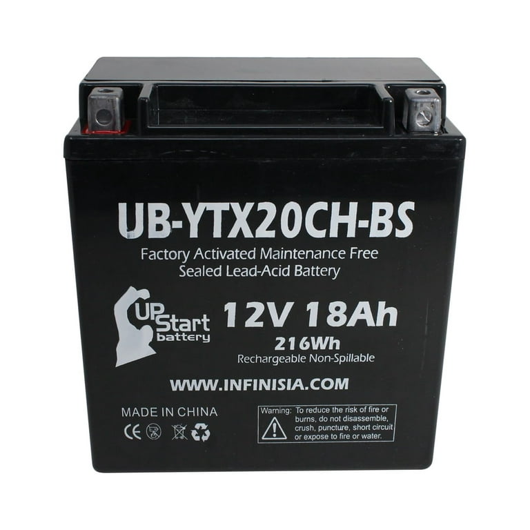 UB-YTX20CH-BS Battery Replacement for 2000 Kawasaki VN1500-D, E, N