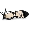 thumbnail image 4 of De mujer Tacones con tiras Con Cordones Tacón de aguja Sandalias Negro 39, 4 of 5