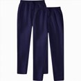 thumbnail image 4 of NOLDARES Men's Sweatpants, Athletic Lounge Pants with Pockets, Open Hem Bottom, Fleece Pants(Navy,L), 4 of 4