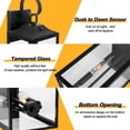 thumbnail image 2 of Farol de pared para exteriores Yolsunes, 19 pulgadas, negro, del anochecer al amanecer, 2 of 8