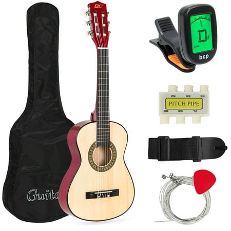 Best Choice Products 30in Kids Classical Acoustic Guitar Complete Beginners Kit w/ Carrying Bag, Picks, E-Tuner, Strap (Best Classical Guitar For The Price)